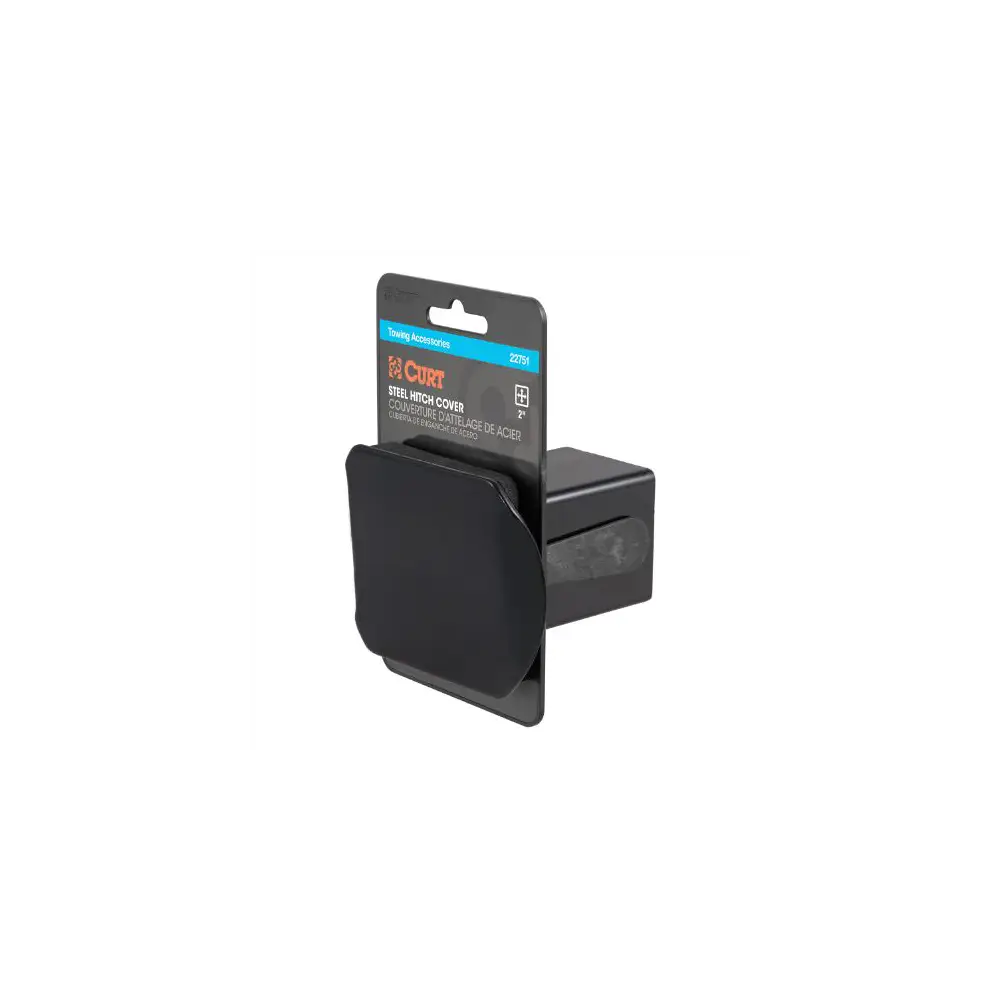 2" Black Steel Hitch Tube Cover (Packaged) - CUR22751